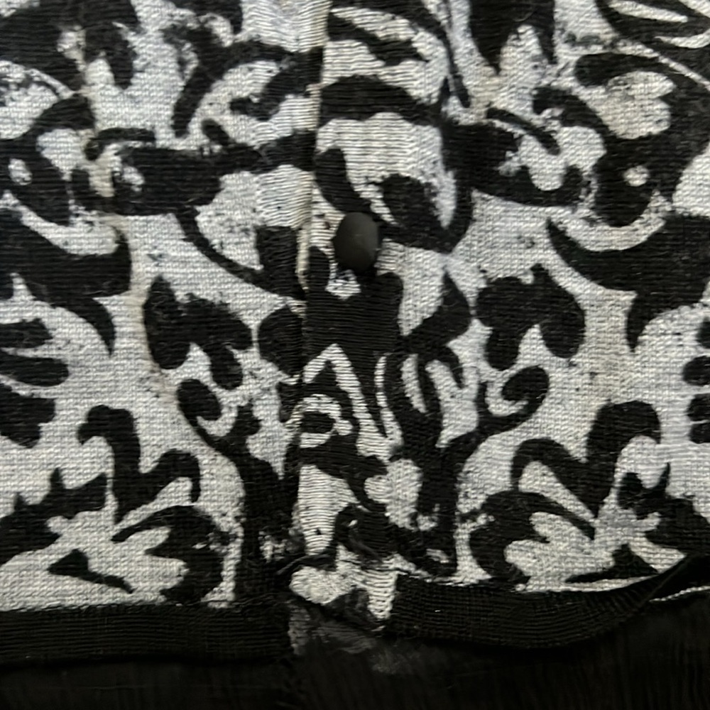 Votre Nom 100% merino wool black and grey 3/4 sleeve cardigan sz M - Picture 10 of 10